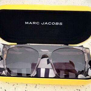 Marc Jacobs Transparent Gray Sunglasses